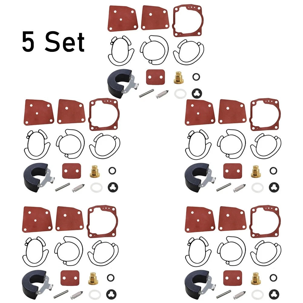 Set of 5 Carb Gasket Kit for Johnson Evinrude (1990–175 HP) 438996 436852