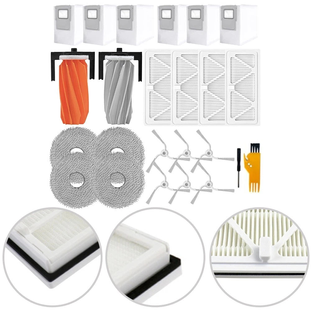 6X Floor Cleaning Robot Brush Kit for Home