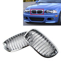 Front Bumper Kidney Grille For BMW 3 Series E46 Coupe Convertible 2003-2006