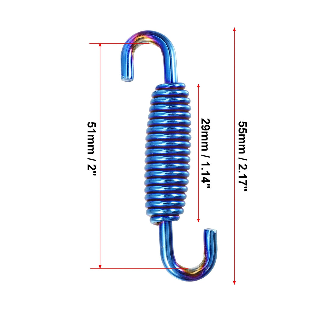 6 Pcs 55mm Exhaust Pipe Spring for Motorcycle (Universal)