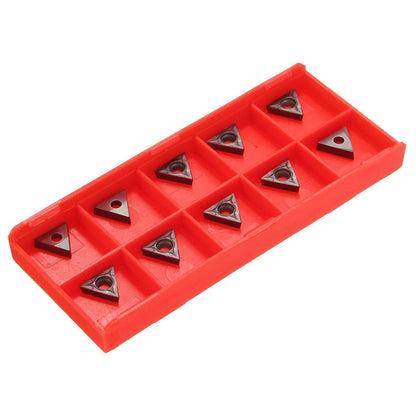 10pcs Carbide Insert for Turning Tools 1/4 & 5/16'' (No Part Numbers)