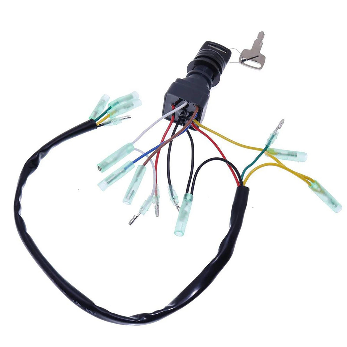 Ignition Key Switch Set for Yamaha Outboard Motor (Control Box Accessories)