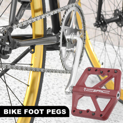 Bike Rear Foot Peg Pedals Pair for 9/16 Inch Axle BMX MTB (9/16")