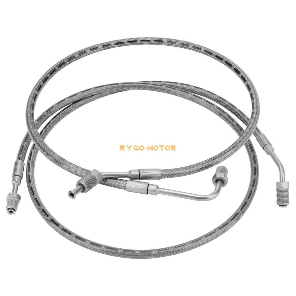 Set of 2 Rear Brake Hose Lines for Polaris Ranger 500 650 425 (1910493 1910494)