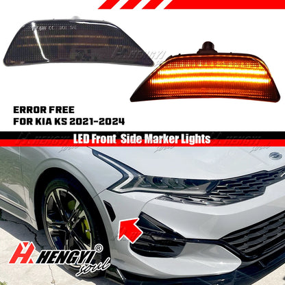 Double Row Amber LED Front Side Marker Turn Signal Light for Kia K5 (2021–2024)