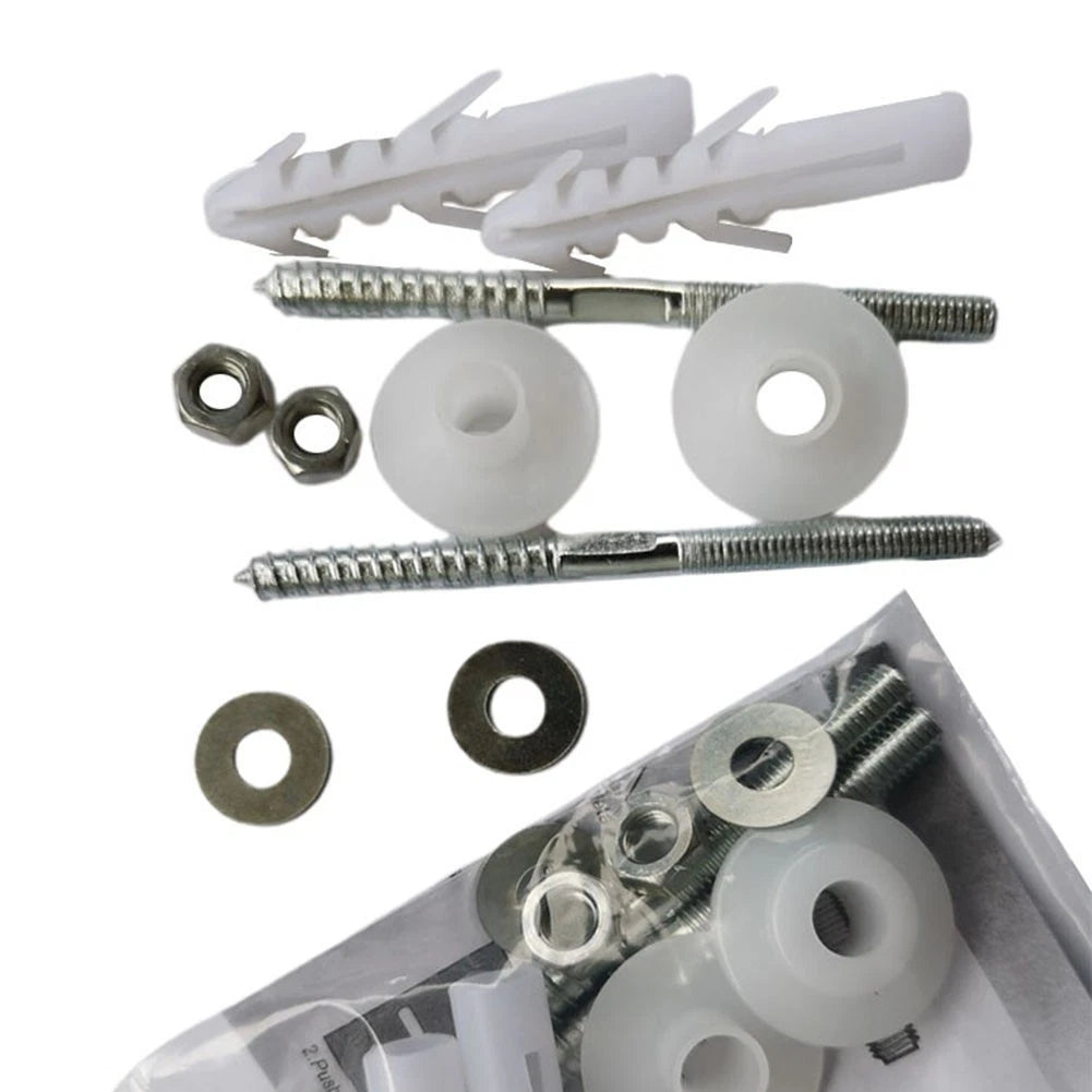 White Basin Screw for Wall Mounted Installation