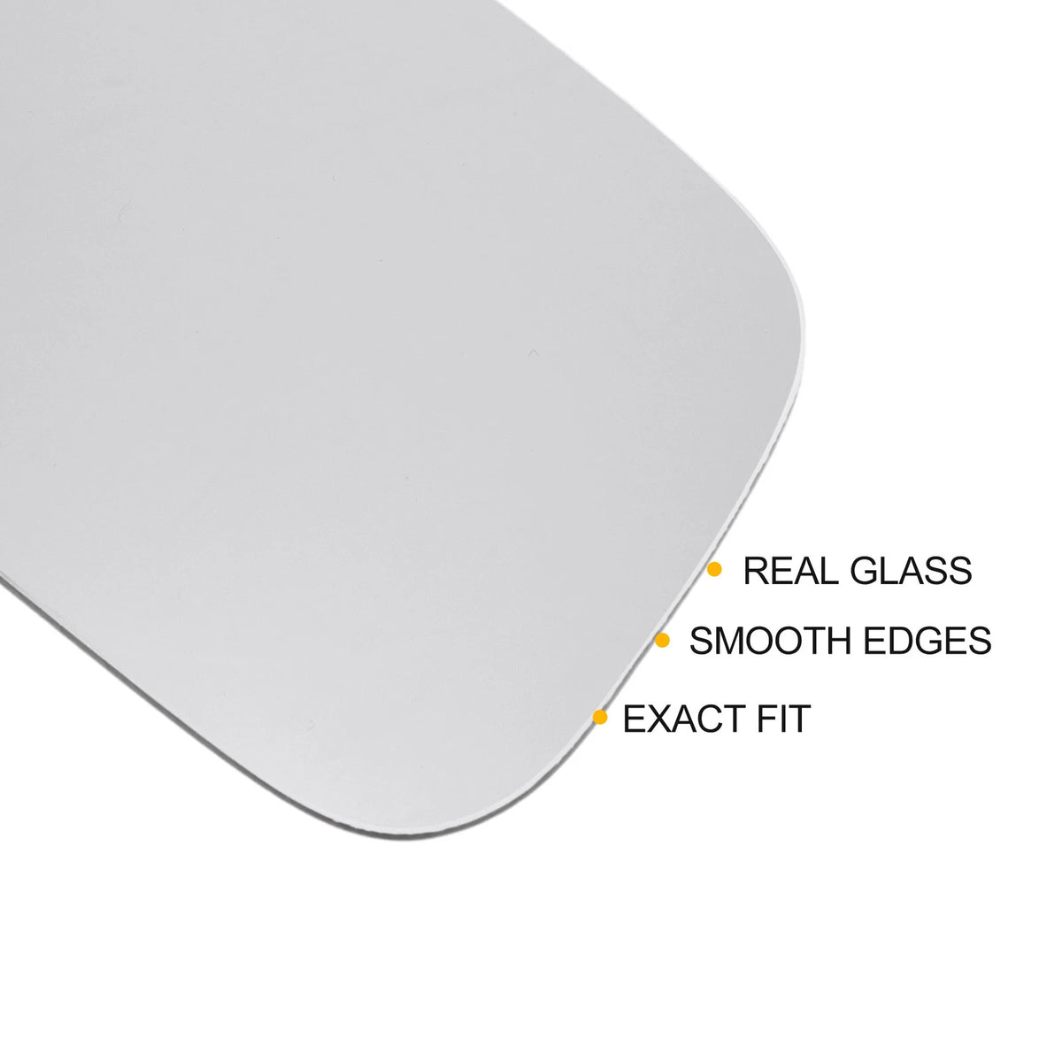Left Side Heated Convex Mirror Glass for Fiat Bravo Brava