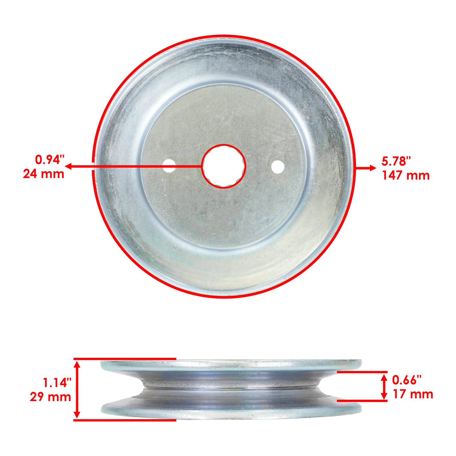 Deck Spindle Pulley Replacement for Hustler Fastrak SD SDX FX691 EFI (7500)