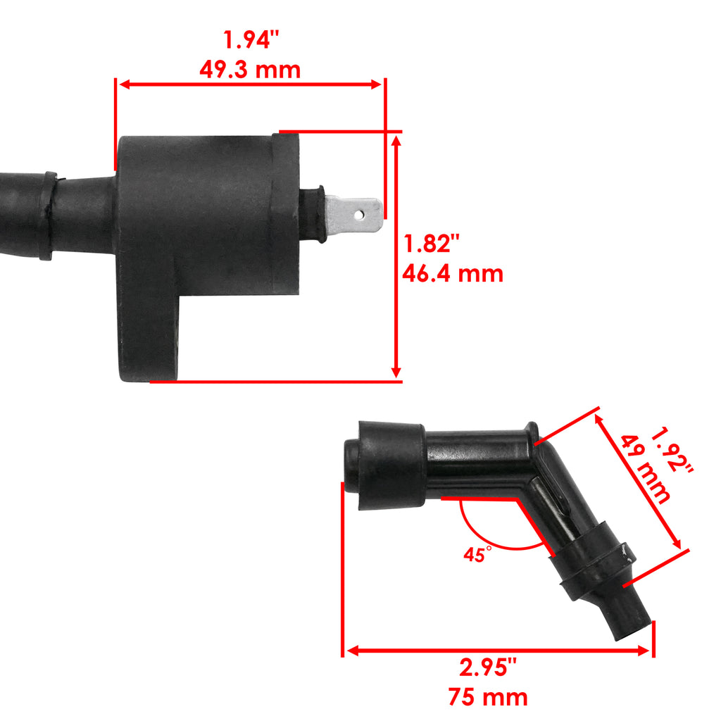 Caltric Ignition Coil Replacement for Arctic Cat Alterra 90 2X4 (2017–2024)