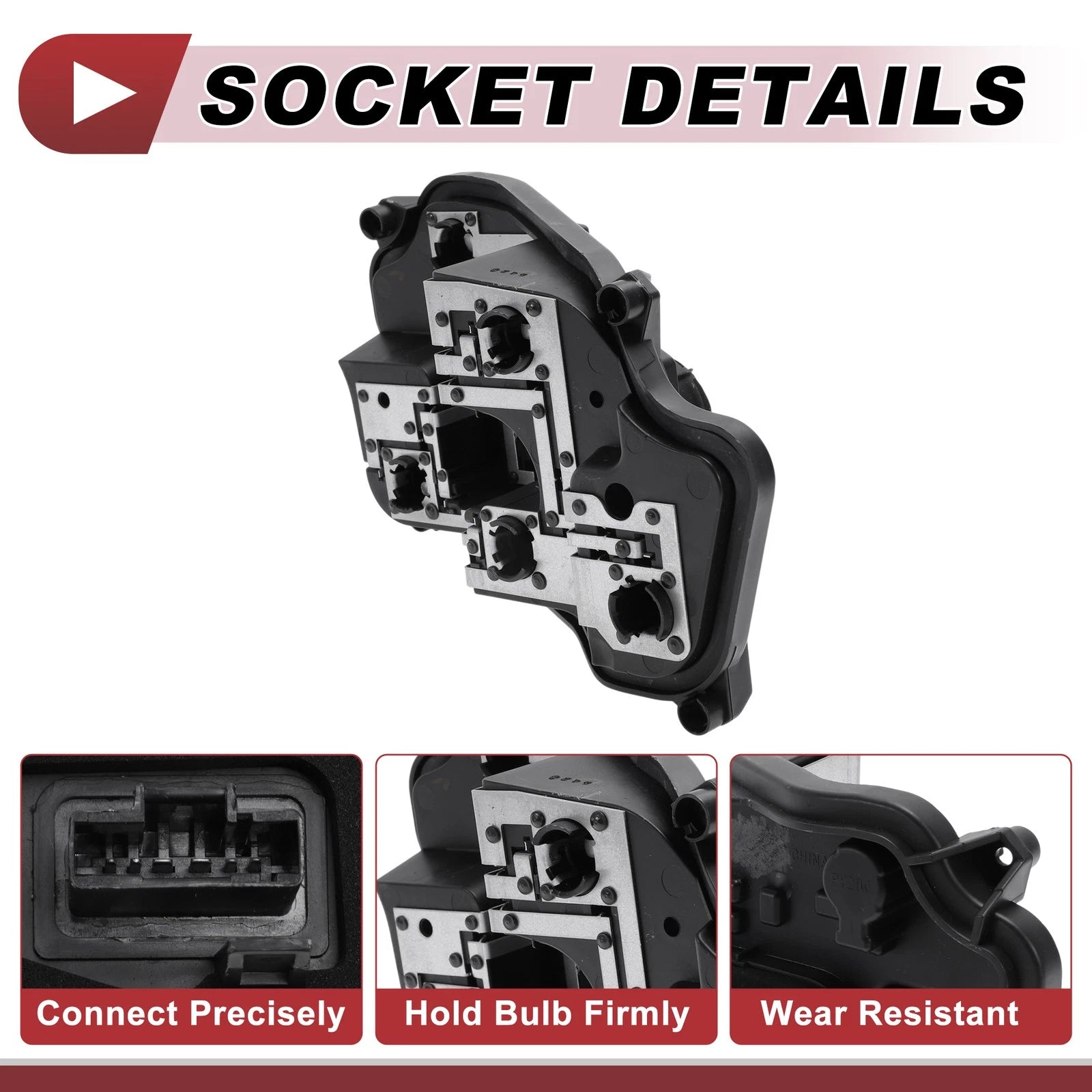 1 Pc Left Tail Light Socket for Citroen Celysee (2013–2016) Lamp Connector