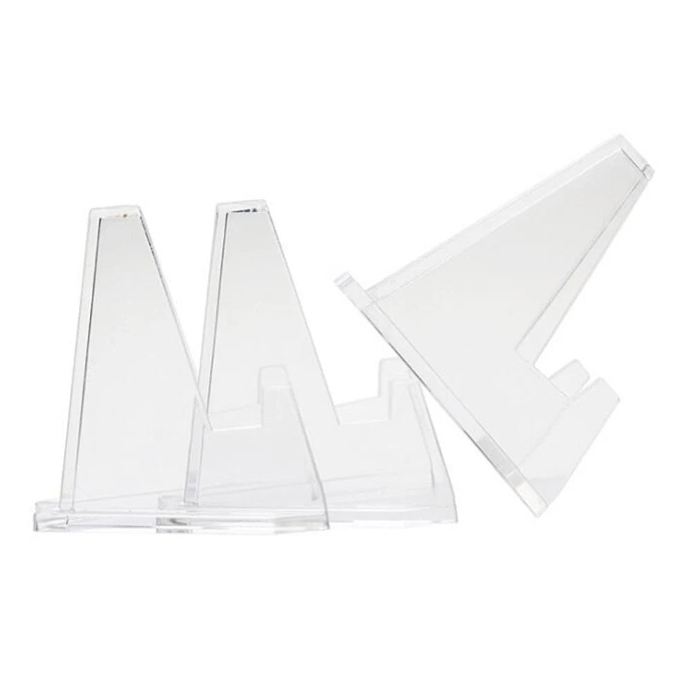 5-Pack Clear Trading Card Stand Base Holder for Display