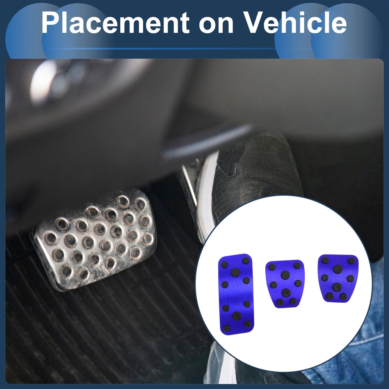 3 Pcs Foot Accelerator Pedal Covers Replacement for Subaru Forester (2006–2018)