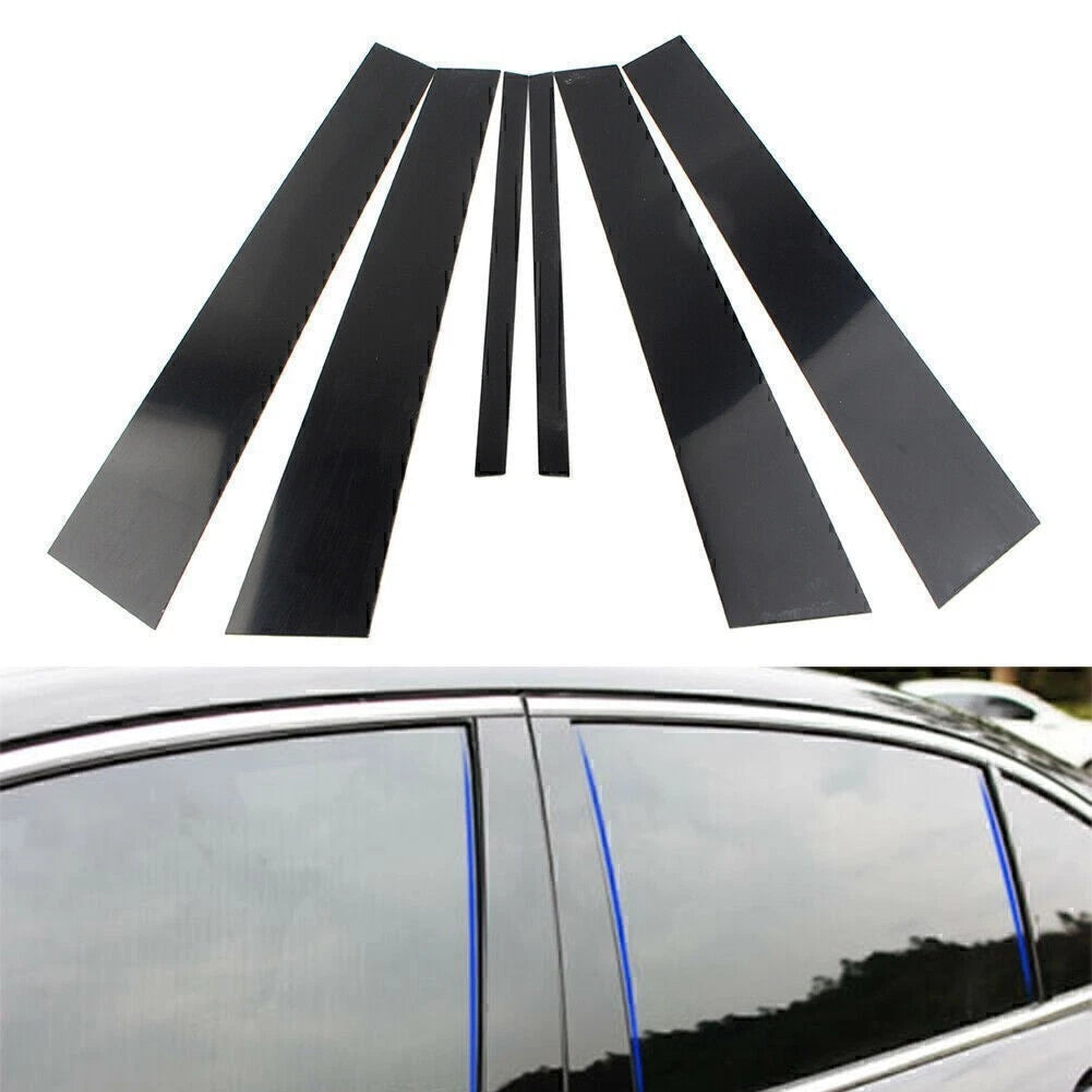 Door Trim Cover Kit for Honda Accord (2008–2012) - Black Pillar Posts