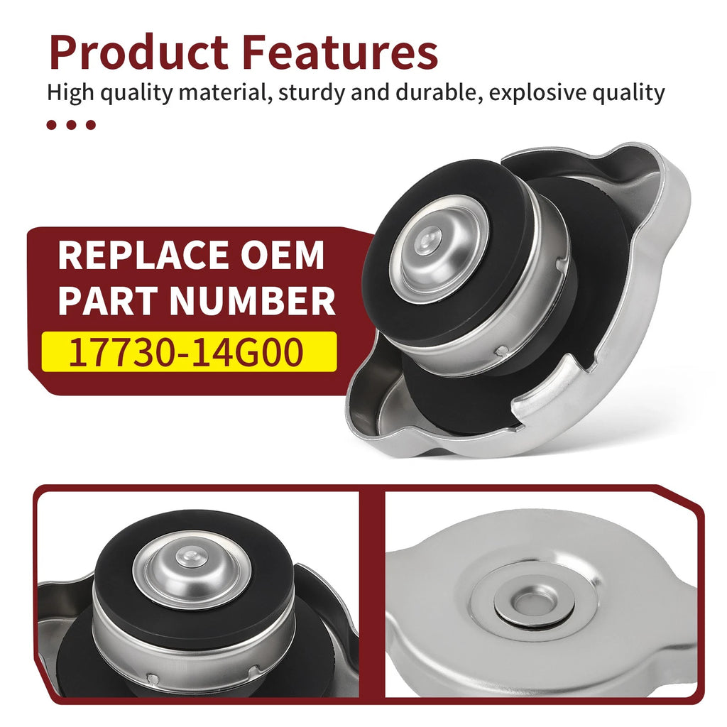 Radiator Cap #17730-14G00 for Suzuki GSXS1000 SV1000S RMZ250 RMZ450 Bandit 1250S (2015–2023)