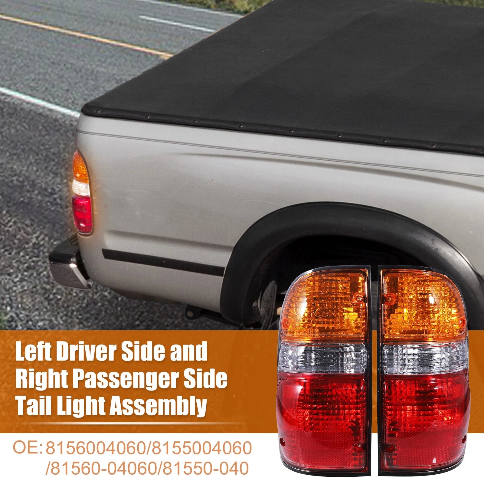 Left Right Side Tail Light Replacement for Toyota Tacoma (2001–2004) Pair