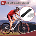 Bicycle Spoke Set 14G 131mm for Carbon Steel Wheel Replacement (38)