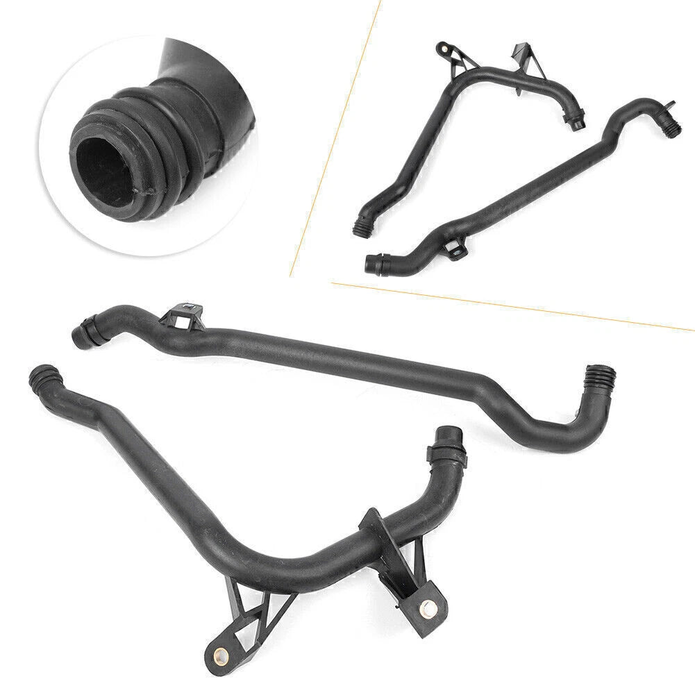 2pcs Engine Heater Inlet Water Coolant Pipes w/O-rings for BMW E46 E39 Z3 Z4 (1998–2006)