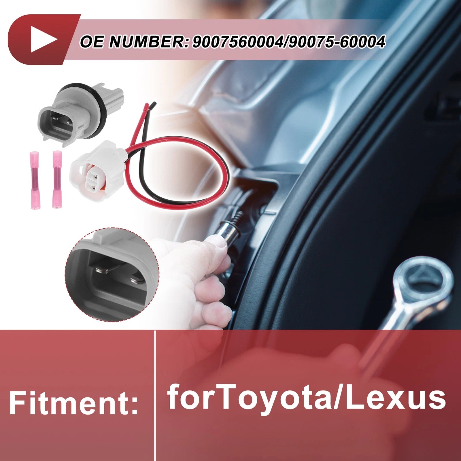 Turn Signal Light Socket with Wiring for Toyota Lexus (1990–2000)