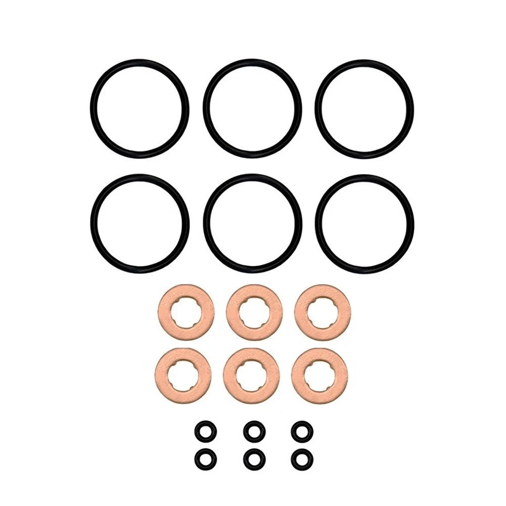 Injector Washer O Ring Seal Kit 18 Pieces for BMW Engines
