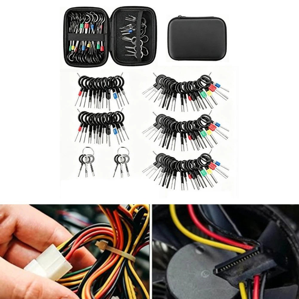 82 Piece Automotive Terminal Block Tool Set for Quick Pin Release Tasks