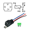 12V Relay with Socket Base and Pre Wired Fuse/Cable (30A Amp)