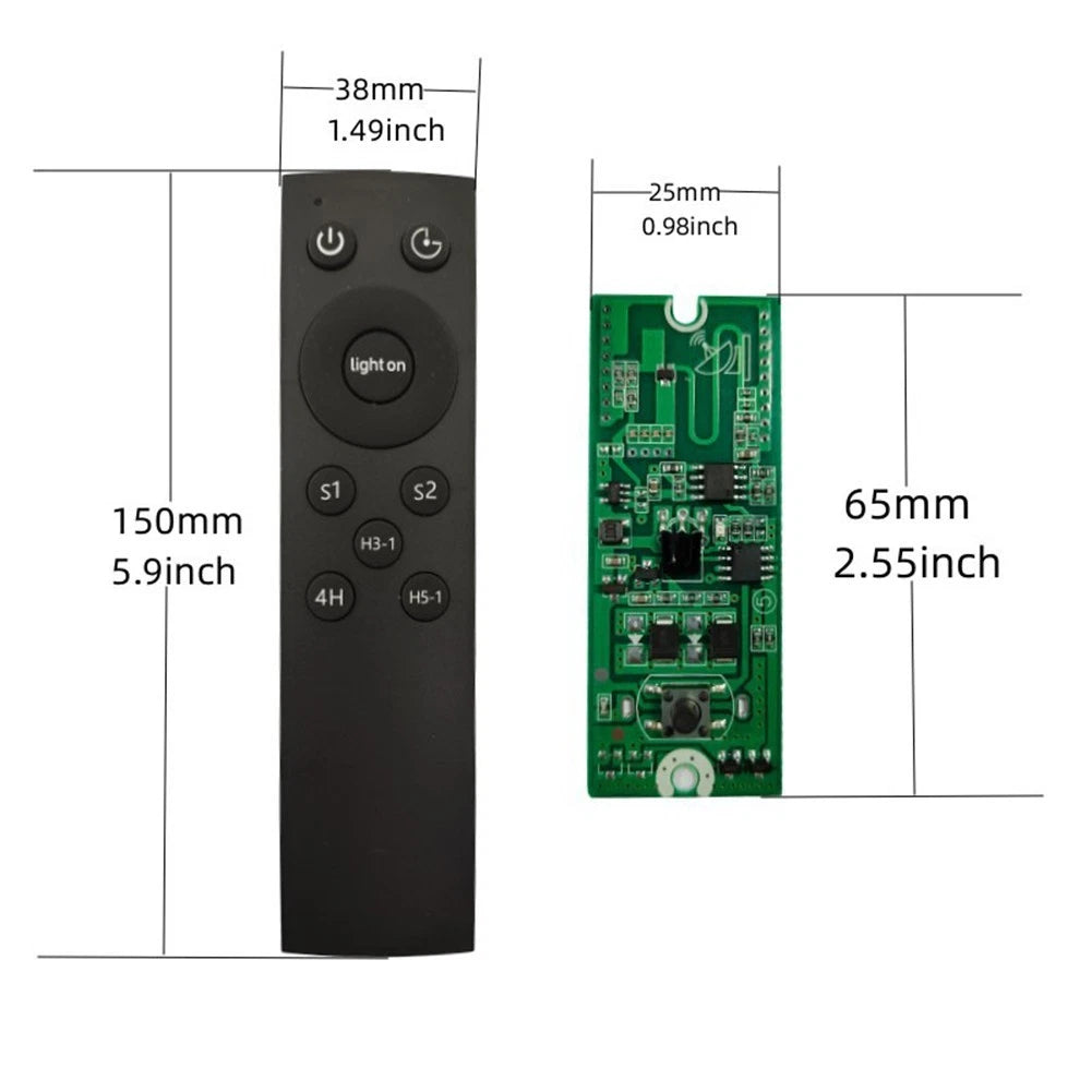 Solar Street Light Controller Remote Control Cable for 3.2V 3.7V Systems