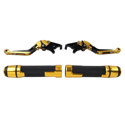 Folding Extendable Brake Clutch Levers for Kawasaki ZX636R (2003–2006) Gold