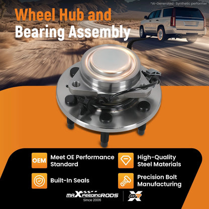 Front LH RH Wheel Hub & Bearing Assembly for GMC Yukon (2007–2014) 515097 ABS