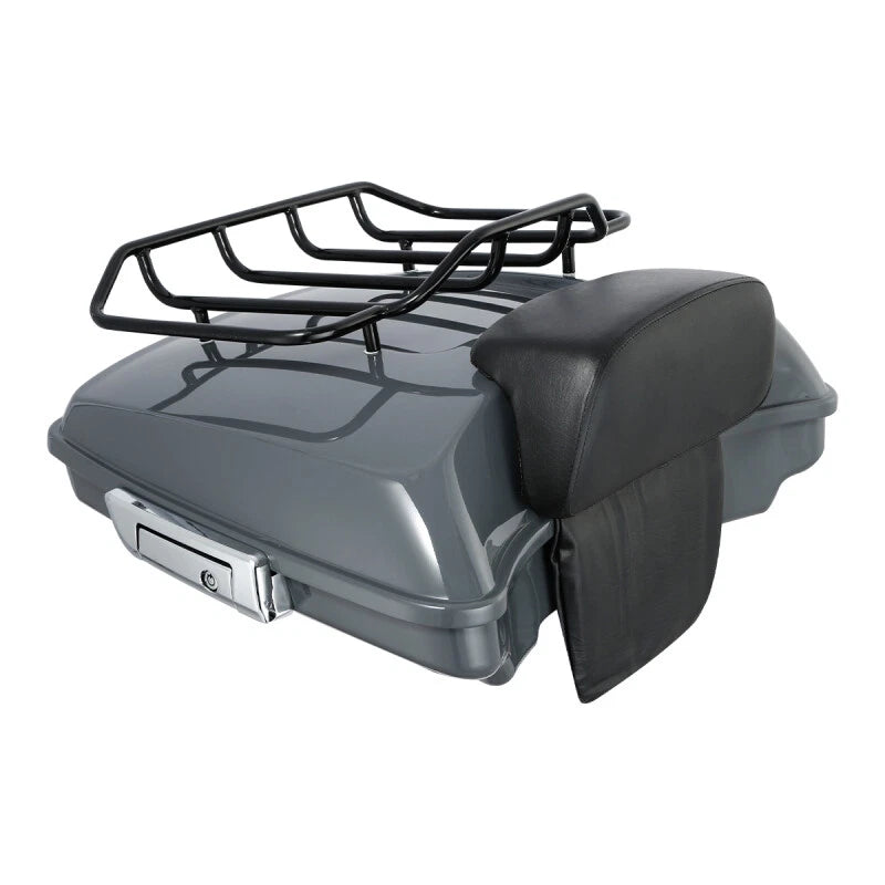 Gray Razor Trunk Backrest for Harley Touring Street Glide (2014–2026)