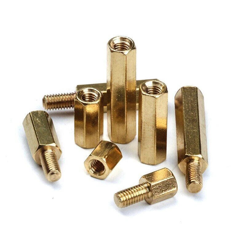 300pc M3 Brass Hex Column Standoff Spacer Screw Nut Assortment Kit