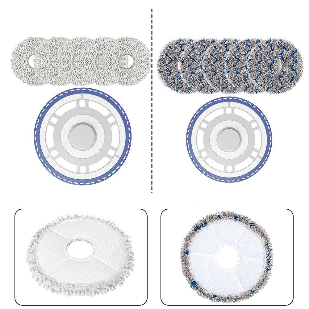 6 Piece Mop Cloth Holder Set for Ecovacs DEEBOT N30 PRO