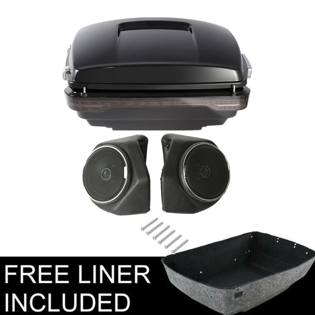 2X Smoke LED Tail Light Speakers for Harley Electra Glide (2014–2026)