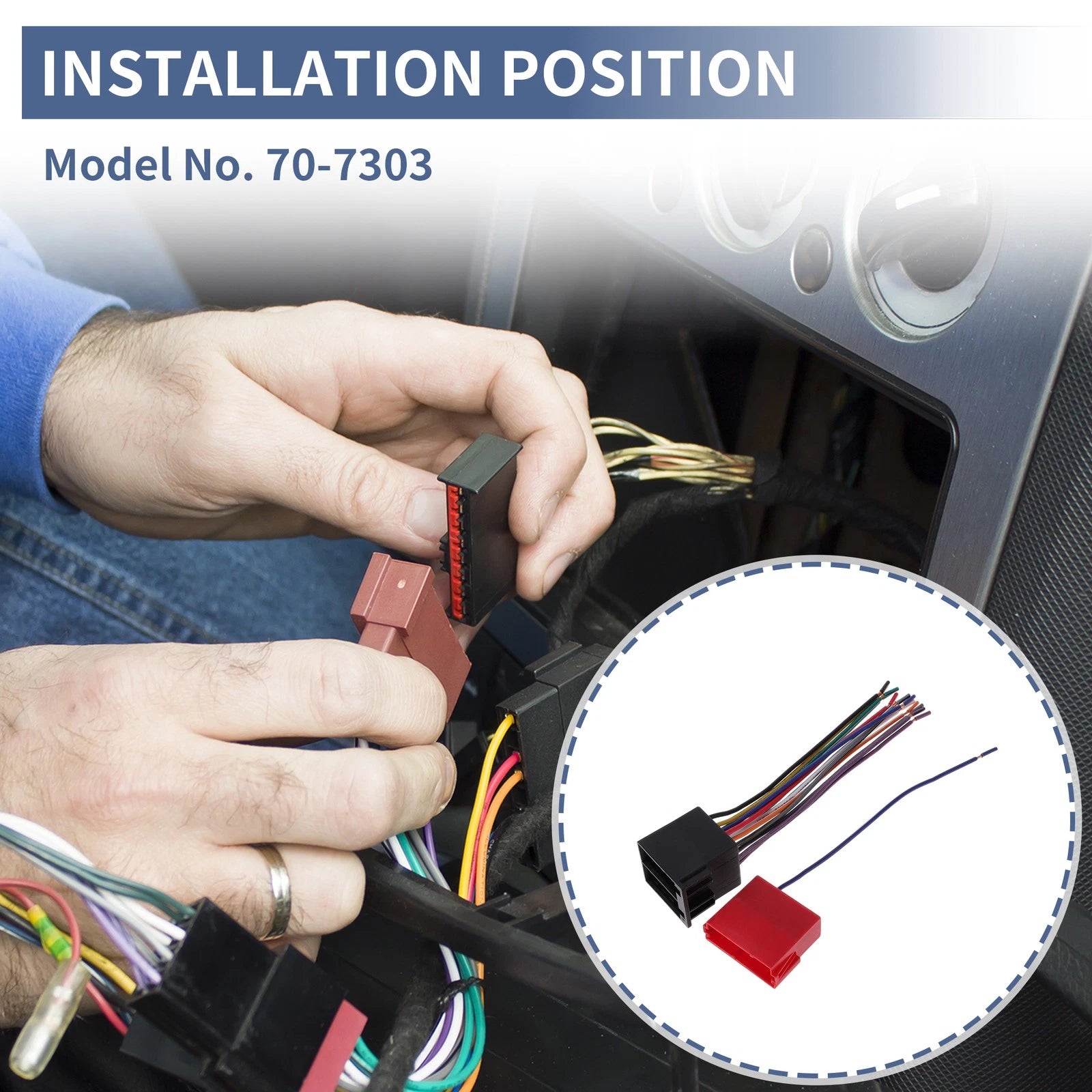 Car Stereo CD Player Wiring Harness Set for Hyundai Elantra (2011–2018)