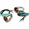 3 Wire Turn Signal Indicator Lights for Universal Motorcycle (Red)