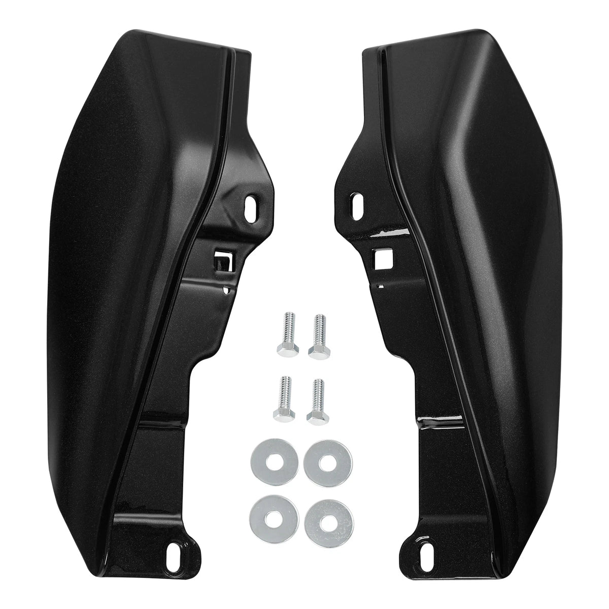 Mid Frame Air Deflectors for Harley Touring Trike (2009–2023) Black Quartz