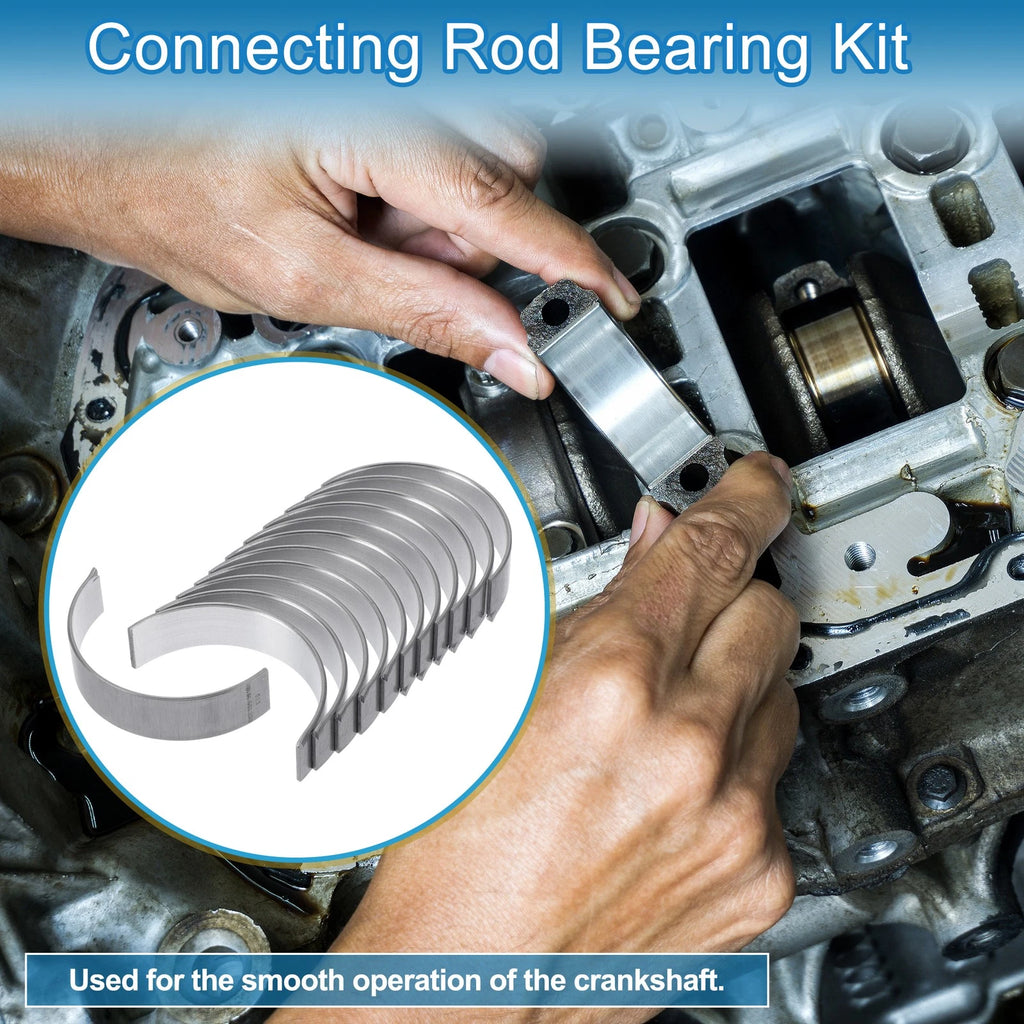 Connecting Rod Bearing Set Replacement for Audi A4 (2013–2015) Metal 12 Pc