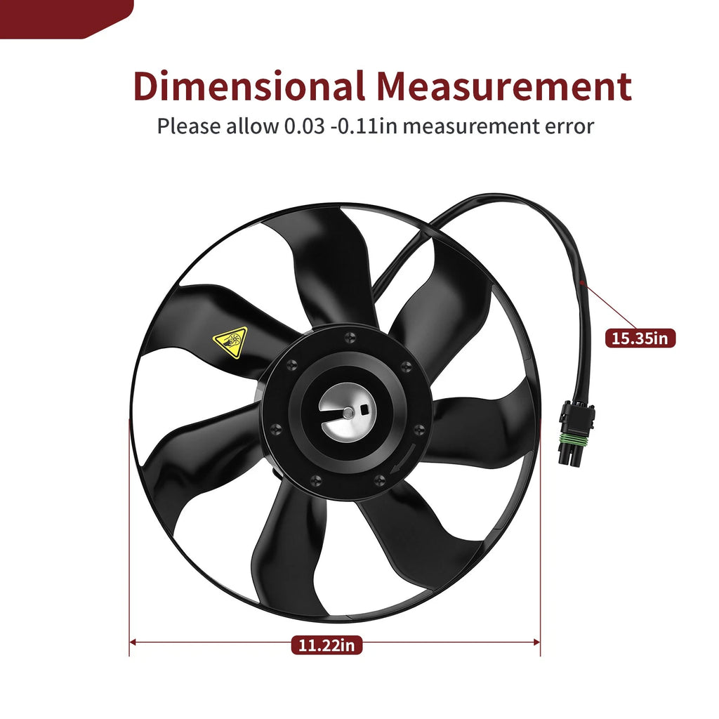 Radiator Cooling Fan w/ Bolts 709200564 for Can-Am Maverick Outlander (2013–2023)