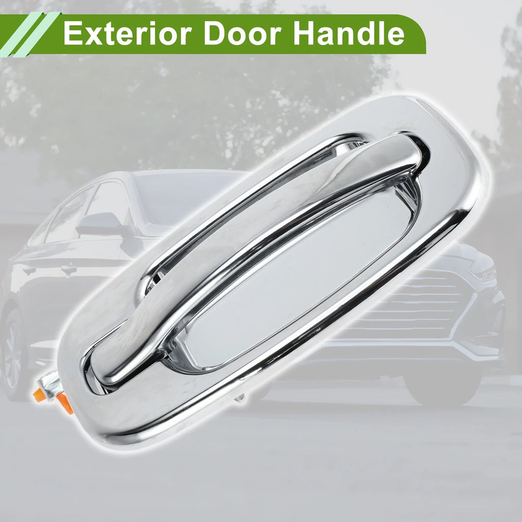Exterior Door Handle Replacement for Chevrolet for GMC Silver Tone Rear Right (2007–2016)
