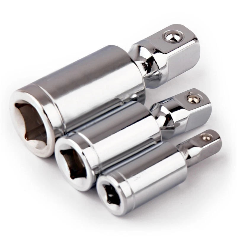 Set of 4 Chrome Vanadium Steel Socket Adapters for Drill Bits