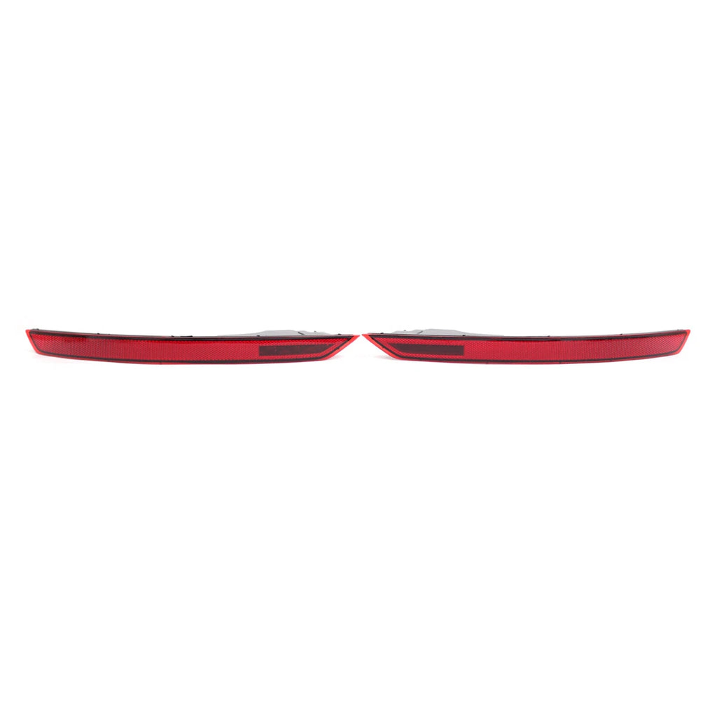 2X Rear Bumper Reflector Lamp Lens for Audi Q8 RSQ8 (2019–2022) RED