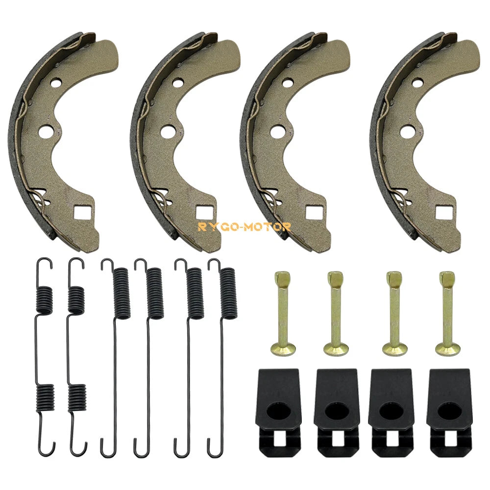 Rear Brake Shoes & Springs Pins for Kawasaki Mule 2510 2520 KAF620 A/B (1993–2000)
