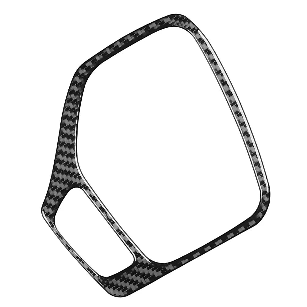 Black Carbon Fiber Gear Shift Panel Cover Trim for Jeep Cherokee (2014–2018)