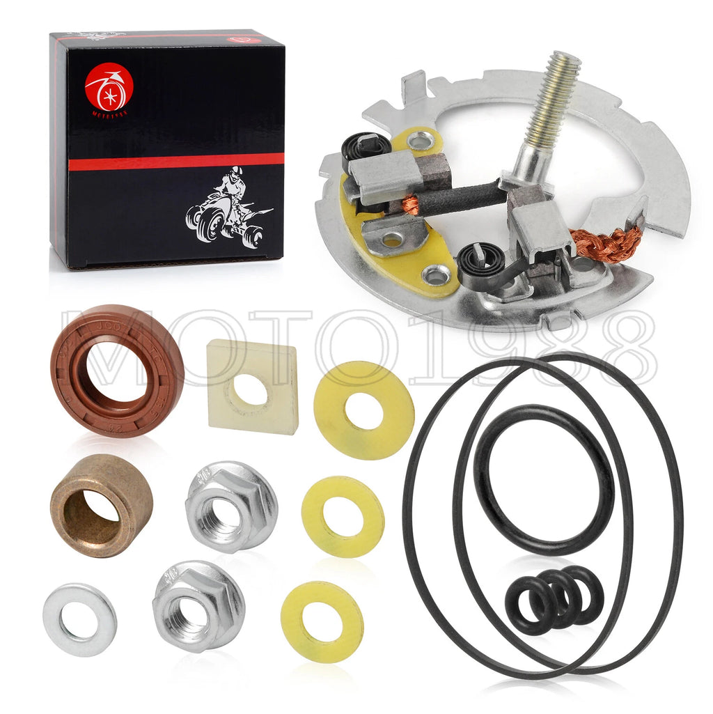 Starter Brush Holder Repair Kit for Honda Rancher TRX250 TRX350 TRX400 TRX450 TRX500 (2000–2023)