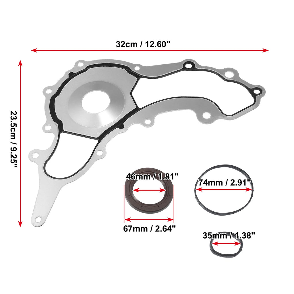 Timing Cover Gasket Set Replacement for Chrysler Dodge Ram 1500 (2013–2018)
