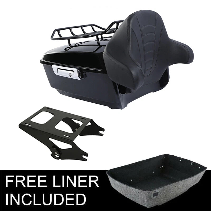 Trunk Backrest Luggage Mount Rack for Harley Road Electra Glide (2014–2026)