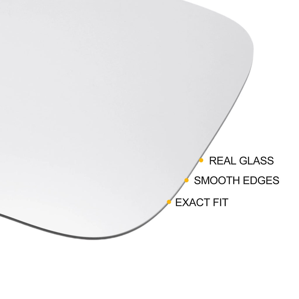 Left Side Heated White Mirror Glass for Porsche Macan (2014–2018)