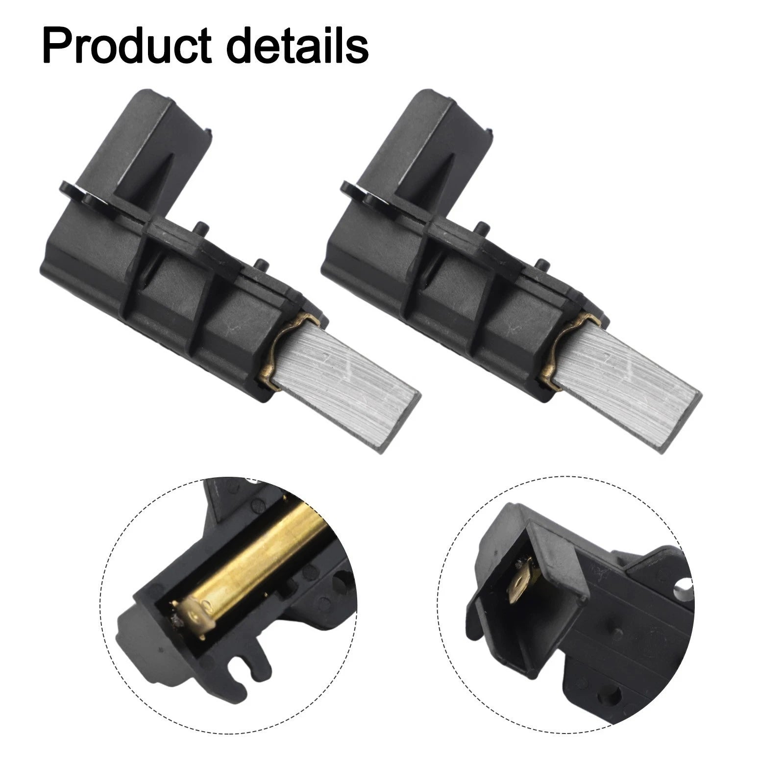2pcs Carbon Brushes for WF80F5E2W4X Washing Machine (8kg)