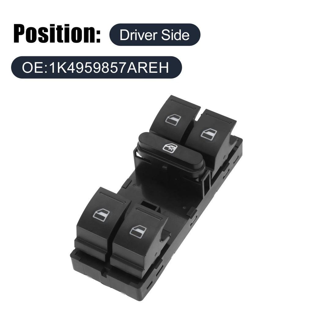 Driver Side Power Window Switch Replacement for Volkswagen Tiguan (2009–2017)