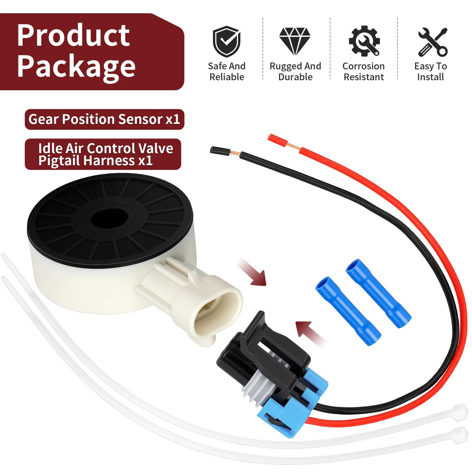 Gear Position Sensor + Harness for Polaris Scrambler 850 XP 1000 (2019–2024) 7662383