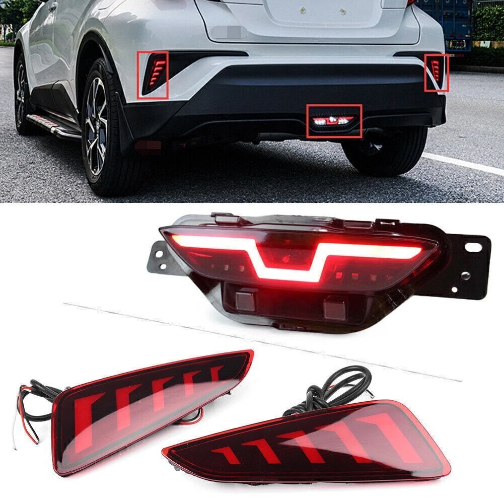 Rear Fog Light LED + Taillight for Toyota C-HR (2016–2022)
